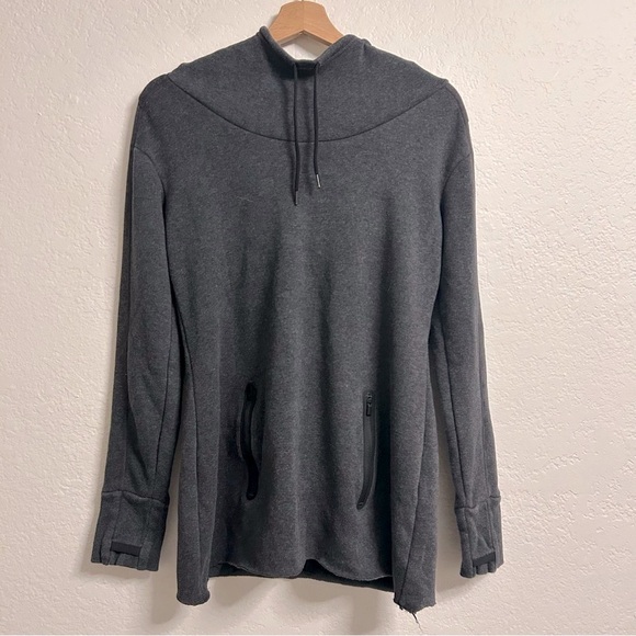 Athleta Tops - Athleta Charcoal Gray Scoop Neck Hoodie, Size S